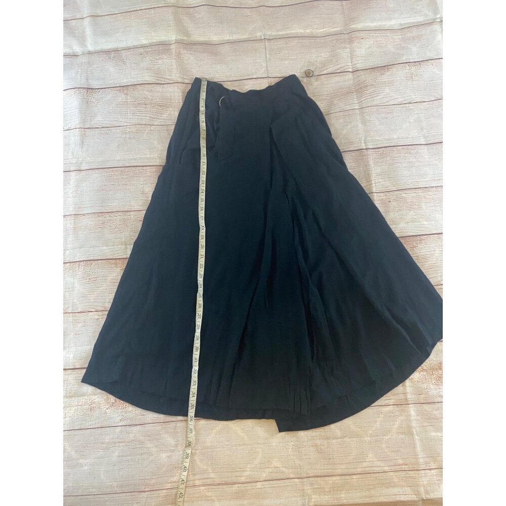 Free People Foreigner Culotte Pants Black Wrap Wide Leg Cropped Flowy - XS - Picture 7 of 14